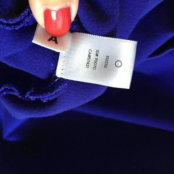 Ann Taylor‎ Loft A line sheath Midi Navy Dress - Picture 6 of 6